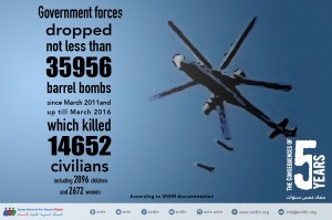 barrel bombs , syria