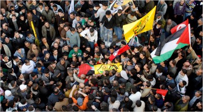 Palestinian funeral Nablus