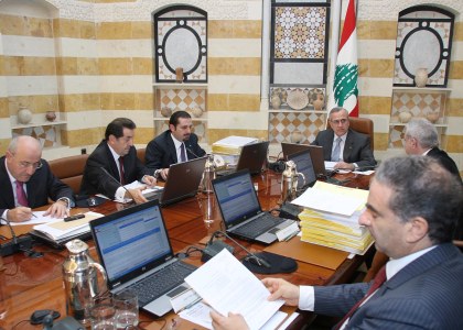The Lebanese cabinet met for the first time since winning the vote of confidence. The meeting was held at the Baabda Palace and was chaired by President Michel Suleiman