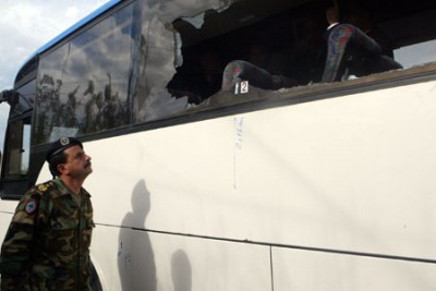 syrian bus attacked