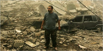 A Palestinian looking for his home 
