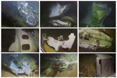 ethiopia airline crash , lebanon - debris - underwater