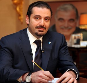 Lebanese PM Saad Hariri during his interview with MTV and Future TV Friday February 12, 2010