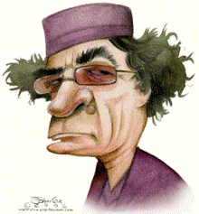 Gaddafi cartoon