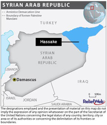 map -syria, hassake