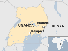 uganda  bududa map