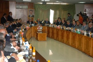 Lebanese  delegation  in syria