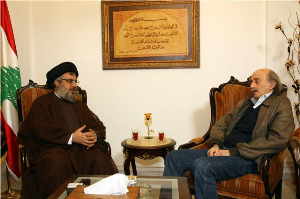 jumblatt- nasrallah 040910