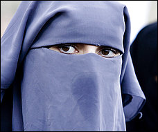 muslim woman in Belgium  w veil