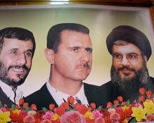 Ahmadi Nijad  (L) assad( C) Nasrallah