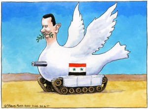 assad cartoon- peace