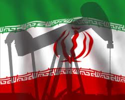 iran oil - flag w pump