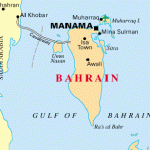 bahrain saudi map