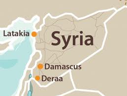 syria map latakia