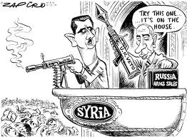 cartoon assad  russian veto