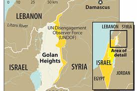 golan heights map 2