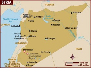 syria map iraq, lebanon , turkey