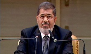 Mohammed Morsi speaks in Tehran