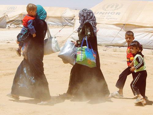 syrian refugees, Jordan Zaatari camp