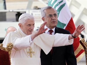 Mideast Lebanon Pope Benedict XVI