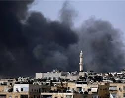 yarmouk camp bombed by Syrian warplanes