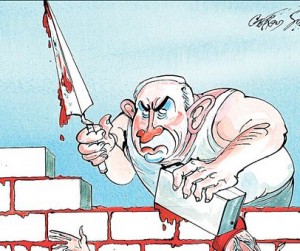 netanyahu building Israeli wall