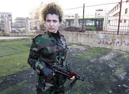 women militia, syria