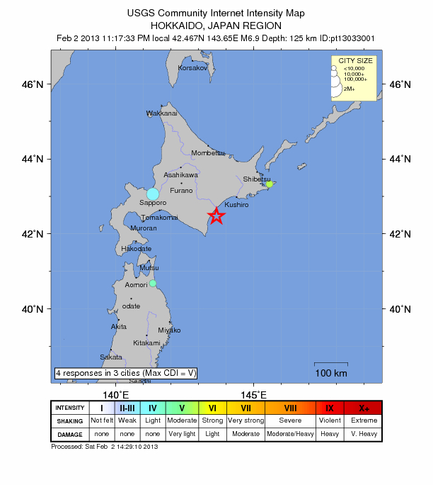 Hokkaido quake