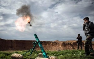 free syrian army firing rockets