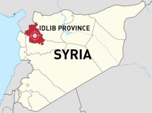 syria idlib map over 100 kidnapped