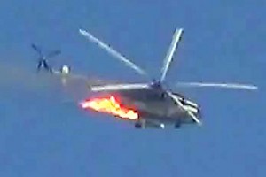 syrian army helicopter downed