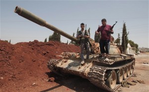 syrian rebels captured tanks