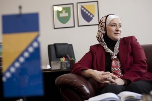 Amra Babic mayor in hijab
