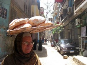 egyptian woman- loaf before the chair