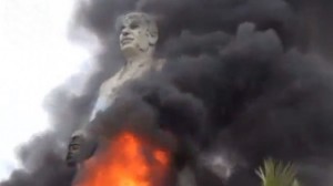 hafez assad statue  Raqqa