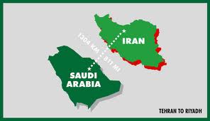 saudi arabia, iran maps
