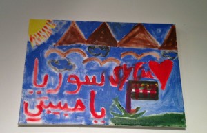 syria children painting