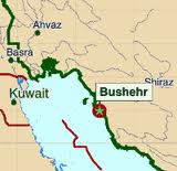 iran bushehr map