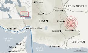 iran pakistan quake map