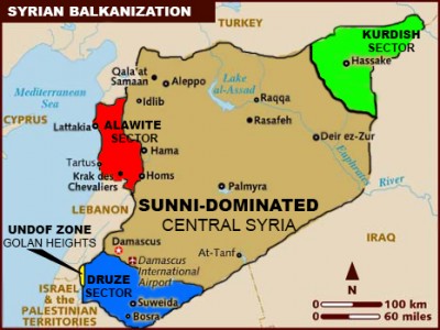 SYRIA BALKANIZATION - ASSAD PLAN  B
