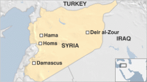 deir el zour syria map