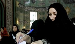 iran polls woman voting