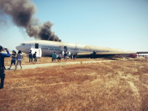 777 crashes in San Fransisco