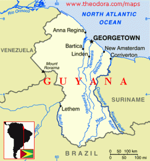 Guyana map