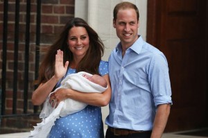 The Duke and Duchess of Cambridge William and Kate introduce their baby son