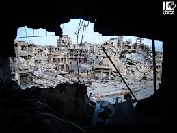 homs syria  destruction