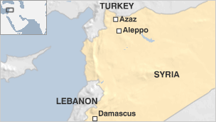 azaz map syria