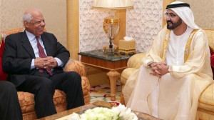 Hazem Biblawi  egypt PM UAE PM Sheikh Mohammed bin Rashid in Dubai