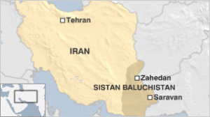 Iran Pakistan border map