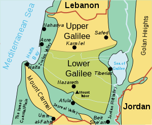 Israel Galilee    map